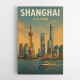 Shanghai Travel Poster Wall Art