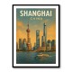 Shanghai Travel Poster Wall Art