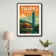 Taipei Taiwan Travel Poster 1 Wall Art