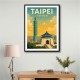 Taipei Taiwan Travel Poster Wall Art