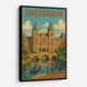 Amsterdam Travel Poster Featuring Rijksmuseum 1 Wall Art