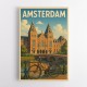 Amsterdam Travel Poster Featuring Rijksmuseum Wall Art