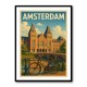Amsterdam Travel Poster Featuring Rijksmuseum Wall Art