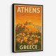 Athens Acropolis Athens Greece Travel Poster 1 Wall Art