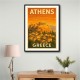 Athens Acropolis Athens Greece Travel Poster 1 Wall Art