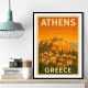Athens Acropolis Athens Greece Travel Poster 1 Wall Art