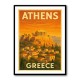 Athens Acropolis Athens Greece Travel Poster 1 Wall Art