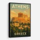 Athens Acropolis Athens Greece Travel Poster Wall Art