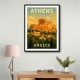 Athens Acropolis Athens Greece Travel Poster Wall Art