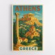 Athens Greece Travel Poster 1 Wall Art