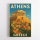Athens Greece Travel Poster Wall Art