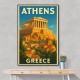 Athens Greece Travel Poster Wall Art