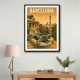 Barcelona Travel Poster Featuring Park Güell Wall Art