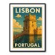 Belém Tower Lisbon Travel Poster Wall Art