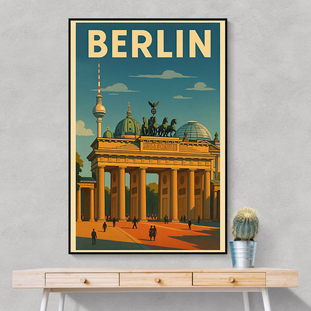 Berlin Travel Poster 1 Wall Art