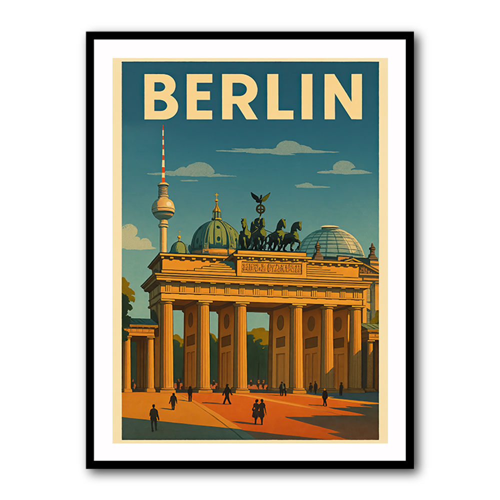 Berlin Travel Poster 1 Wall Art