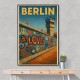 Berlin Travel Poster Featuring Berlin Wall 1 Wall Art