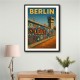 Berlin Travel Poster Featuring Berlin Wall 1 Wall Art