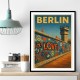 Berlin Travel Poster Featuring Berlin Wall 1 Wall Art