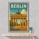 Berlin Travel Poster Featuring Brandenburg Gate Wall Art