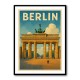 Berlin Travel Poster Featuring Brandenburg Gate Wall Art