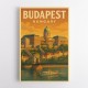 Budapest Buda Castle Travel Poster 1 Wall Art