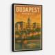 Budapest Buda Castle Travel Poster 1 Wall Art