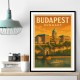 Budapest Buda Castle Travel Poster 1 Wall Art