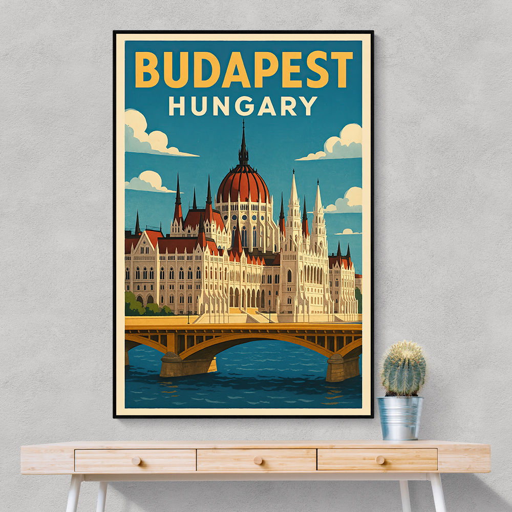 Budapest Parliament Poster 1 Wall Art
