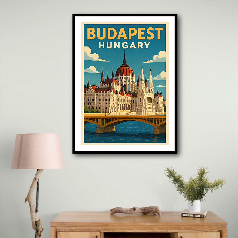 Budapest Parliament Poster 1 Wall Art