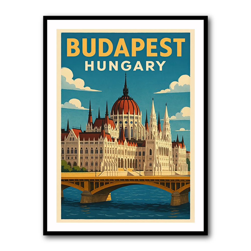 Budapest Parliament Poster 1 Wall Art