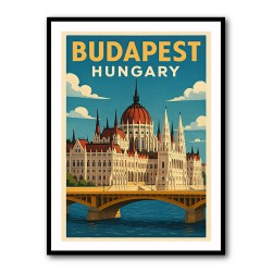 Budapest Parliament Poster 1 Wall Art