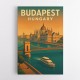 Budapest Travel Poster Wall Art