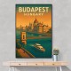 Budapest Travel Poster Wall Art