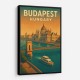 Budapest Travel Poster Wall Art