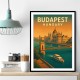Budapest Travel Poster Wall Art