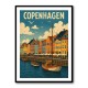 Copenhagen Travel Poster 1 Wall Art