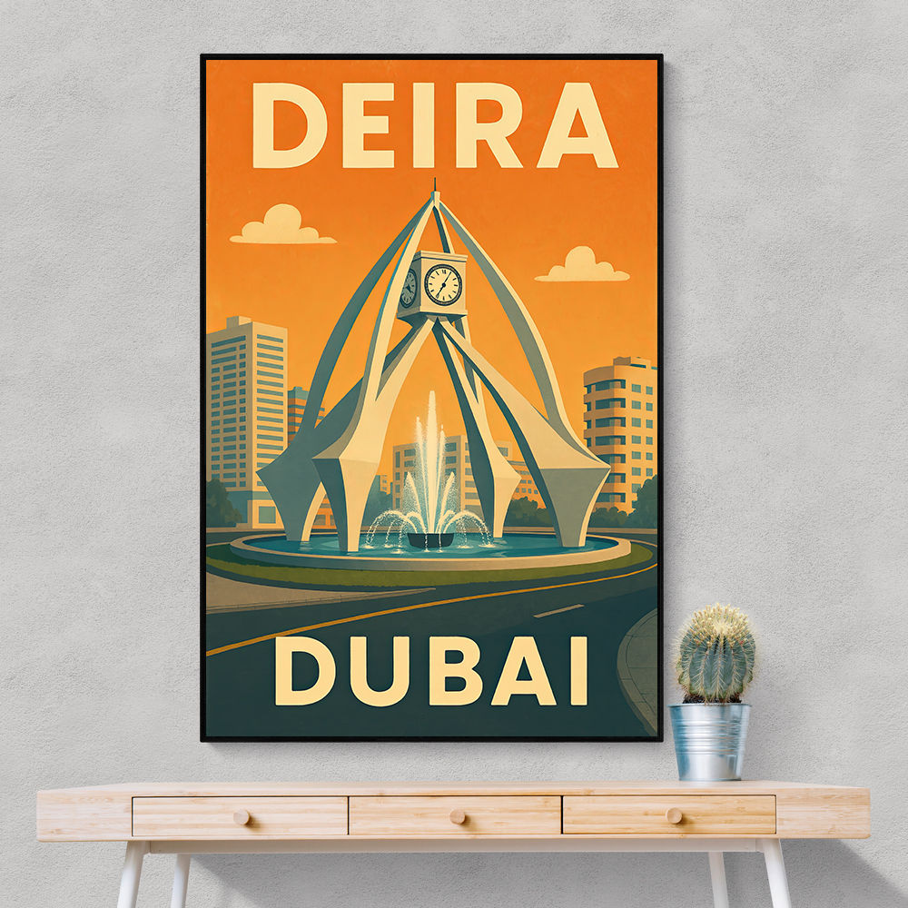 Deira Clock Tower Poster 1 Wall Art