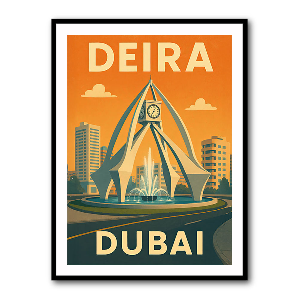 Deira Clock Tower Poster 1 Wall Art