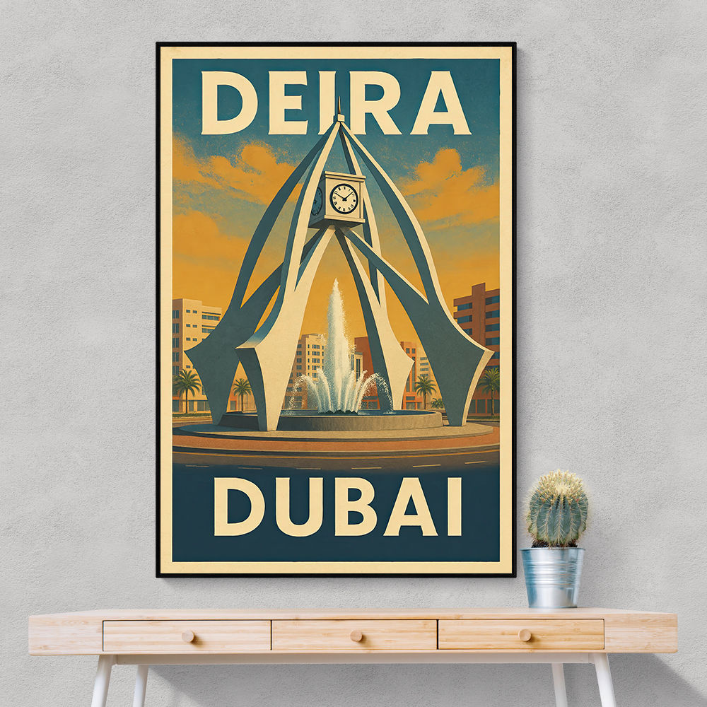 Deira Clock Tower Poster Wall Art