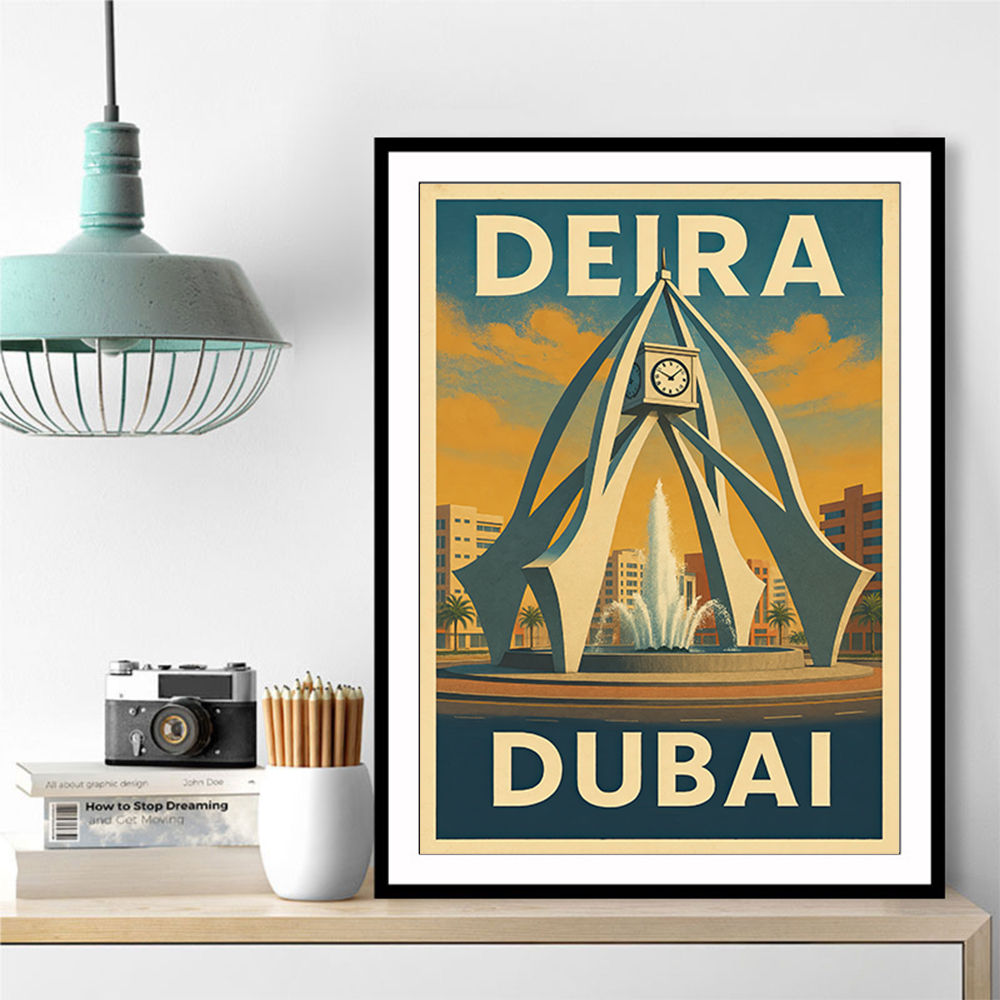 Deira Clock Tower Poster Wall Art