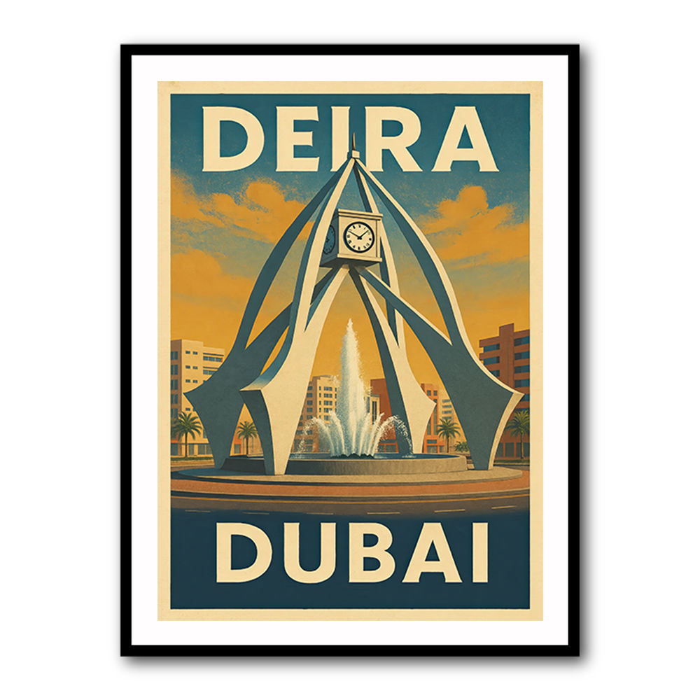 Deira Clock Tower Poster Wall Art