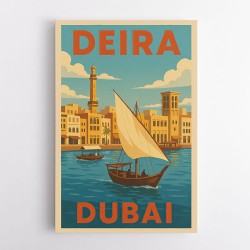 Deira Dubai Travel Poster 1 Wall Art