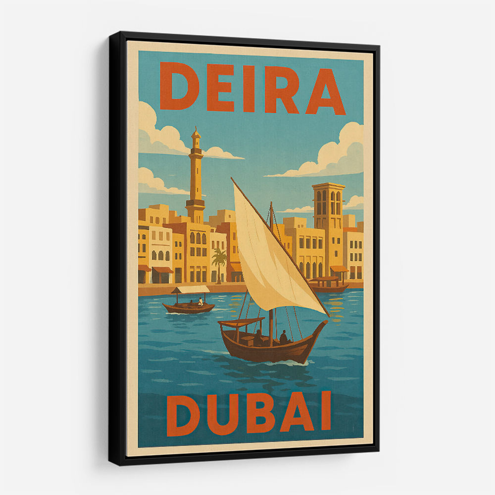 Deira Dubai Travel Poster 1 Wall Art