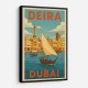 Deira Dubai Travel Poster 1 Wall Art