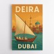 Deira Dubai Travel Poster Wall Art