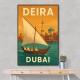 Deira Dubai Travel Poster Wall Art