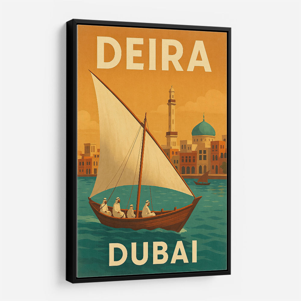 Deira Dubai Travel Poster Wall Art