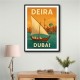 Deira Dubai Travel Poster Wall Art