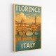 Florence Italy Travel Poster Featuring Ponte Vecchio Poster Wall Art